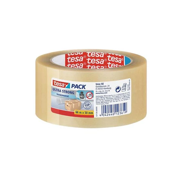 Ragasztószalag 50mmx66m ultra erős, Tesa átlátszó, 6tek/cs