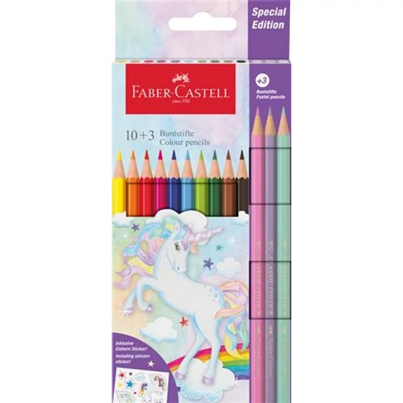 Színes ceruza készlet, hatszögletű, FABER-CASTELL