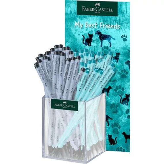 Grafitceruza display, HB, háromszögletű, FABER-CASTELL 