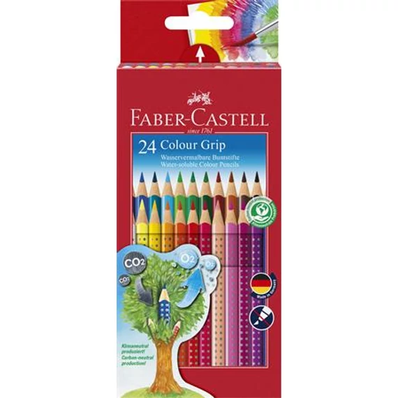 Színes ceruza készlet, háromszögletű, FABER-CASTELL 