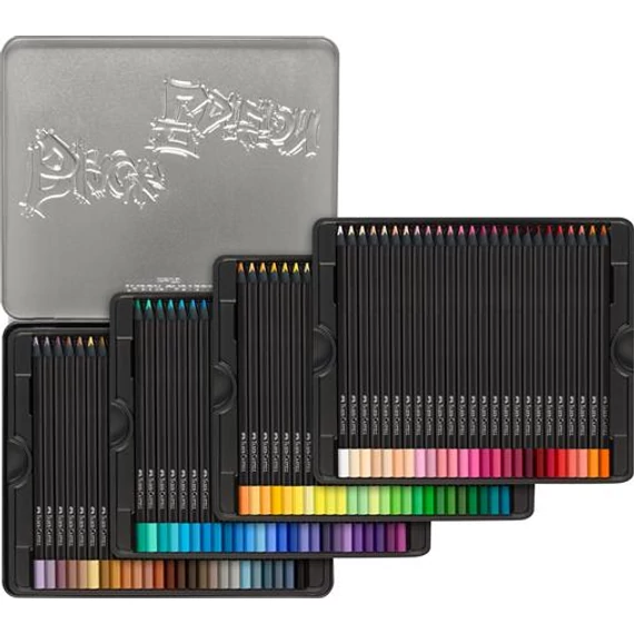 Színes ceruza készlet, háromszögletű, fémdobozban, FABER-CASTELL 