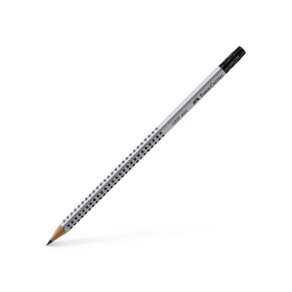 Grafitceruza radírral, HB, háromszögletű, FABER-CASTELL 