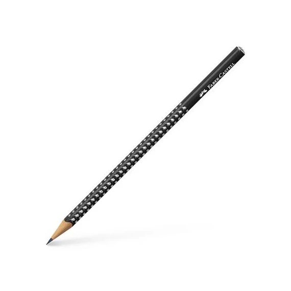 Grafitceruza, B, háromszögletű, FABER-CASTELL "Sparkle", gyöngyház fekete