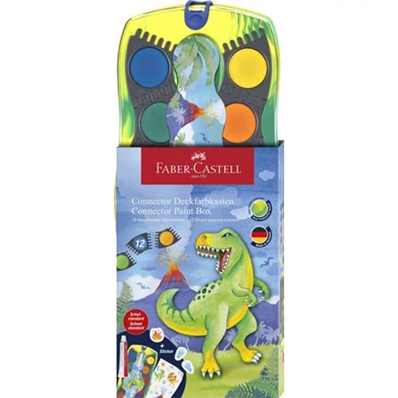 Vízfesték, 12 darabos, összeilleszthető, FABER-CASTELL 