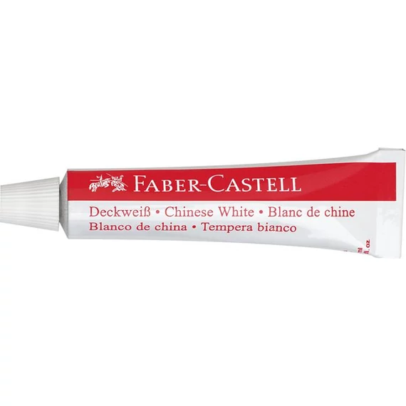 Tempera készlet, tubusos, 3x7,5 ml, FABER-CASTELL, fehér