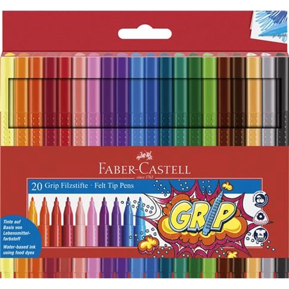 Filctoll készlet, háromszögletű, FABER-CASTELL 