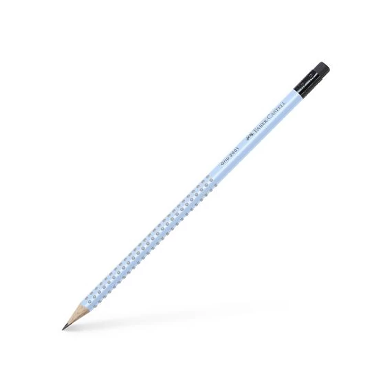 Grafitceruza, B, háromszögletű, radírral, FABER-CASTELL 