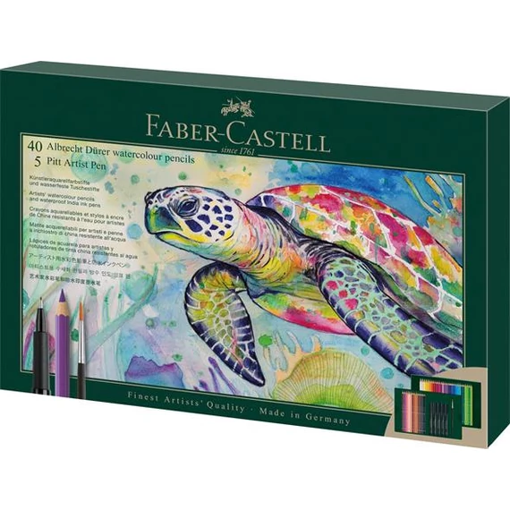 Akvarell ceruza készlet, ecsettel, FABER-CASTELL 