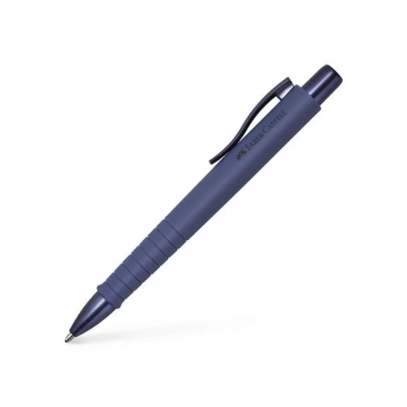 Golyóstoll, 0,7 mm, nyomógombos tolltest, kék alkonyat tolltest, FABER-CASTELL 
