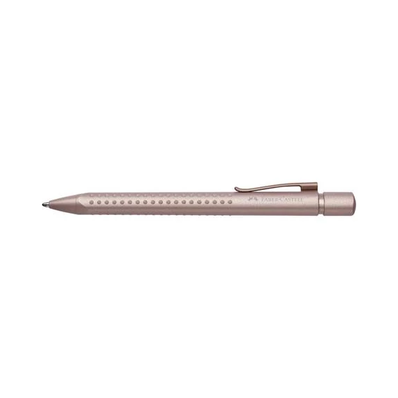 Golyóstoll, 0,5 mm, nyomógombos, rózsaszín tolltest, FABER-CASTELL 