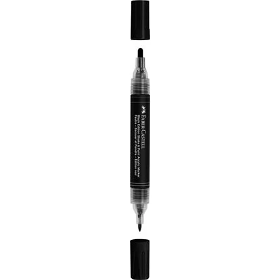 Dekormarker, 1,0/3,0 mm, kétvégű, akril, FABER-CASTELL 
