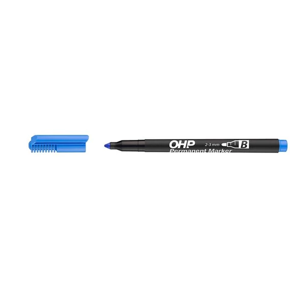 Alkoholos marker, OHP, 2-3 mm, B, ICO, kék