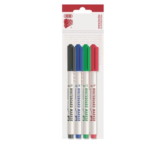 Tábla- és flipchart marker készlet, 1-1,5 mm, kúpos, ICO 