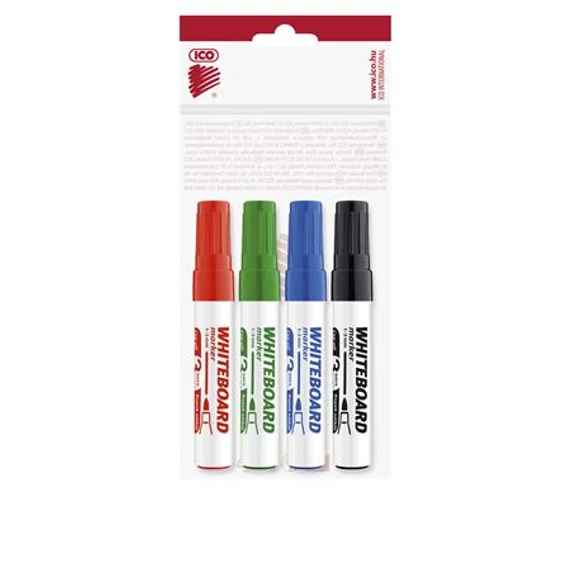 Tábla- és flipchart marker készlet, 1-3 mm, kúpos, ICO 