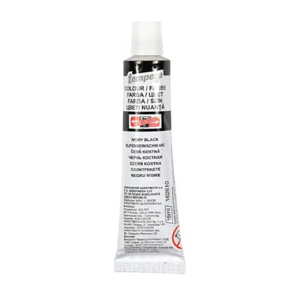 Tempera, KOH-I-NOOR, fekete, 16ml