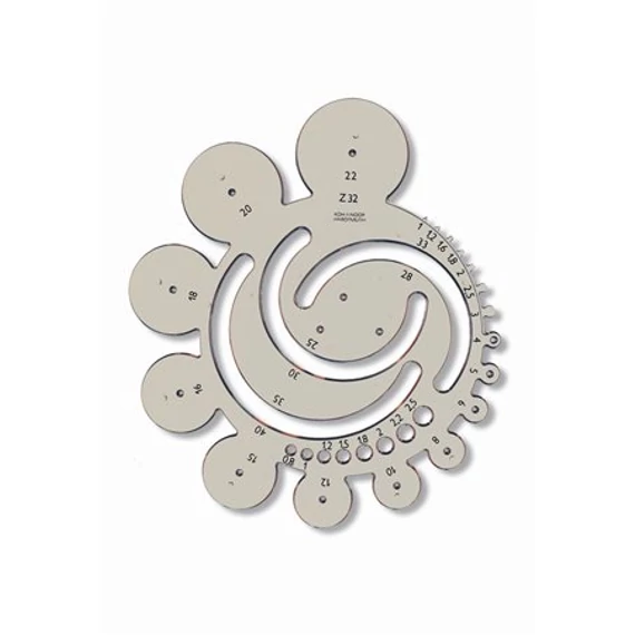 Radius sablon, műanyag, KOH-I-NOOR 
