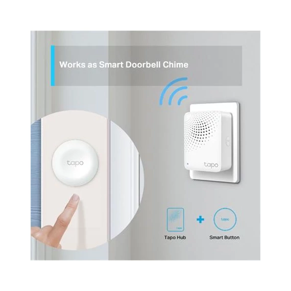 TP-Link Okos-otthon Hub - Tapo H100 (2,4GHz; 868/922 MHz; max 64 eszköz)