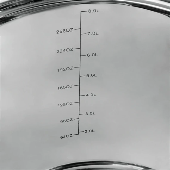 TOO LP-7170 prémium rozsdamentes 6 darabos edénykészlet, 7,2 liter+10 liter+13,3 liter fazék/lábas+fedők
