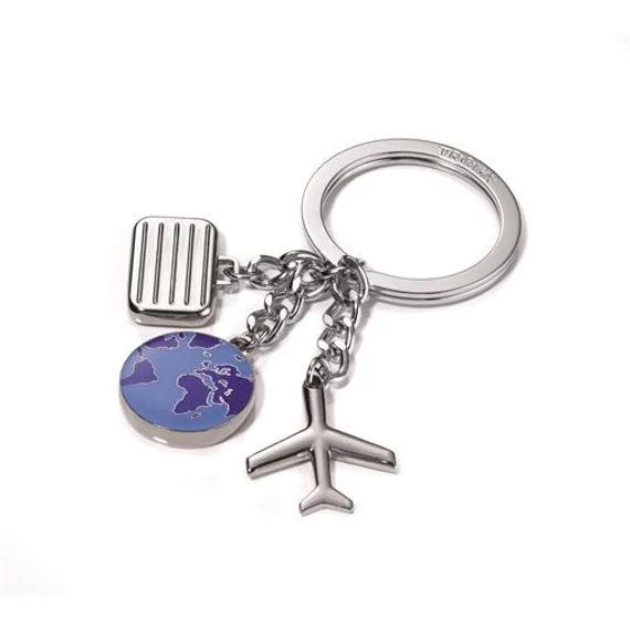 Kulcstartó, 3 charm dísszel, TROIKA 