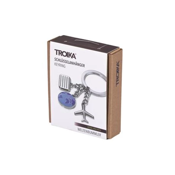 Kulcstartó, 3 charm dísszel, TROIKA 