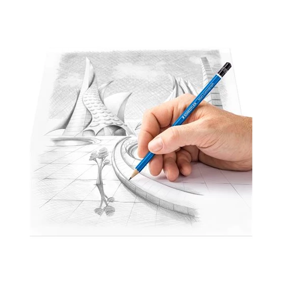 Grafitceruza készlet, fém doboz, hatszögletű, STAEDTLER 