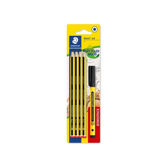 Grafitceruza készlet, tűfilccel, HB, hatszögletű, STAEDTLER 