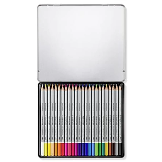 Akvarell ceruza készlet, fém doboz, STAEDTLER 