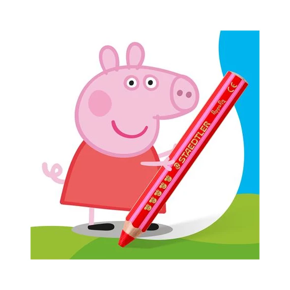 Színes ceruza készlet, hatszögletű, jumbo, STAEDTLER „Noris® junior 140