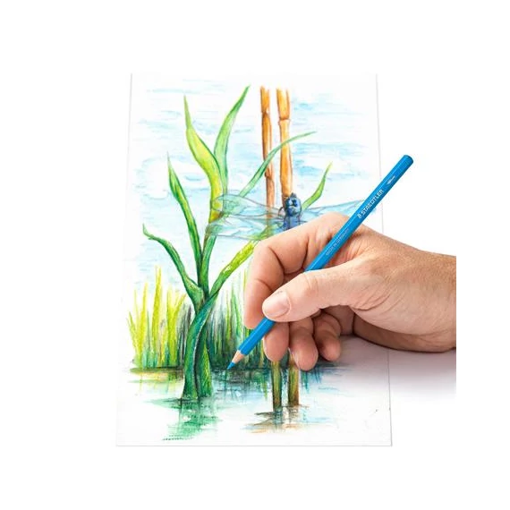 Akvarell ceruza készlet, hatszögletű, STAEDTLER 