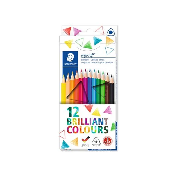 Színes ceruza készlet, háromszögletű, STAEDTLER 