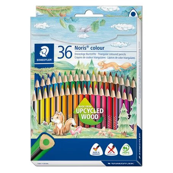 Színes ceruza készlet, háromszögletű, STAEDTLER 