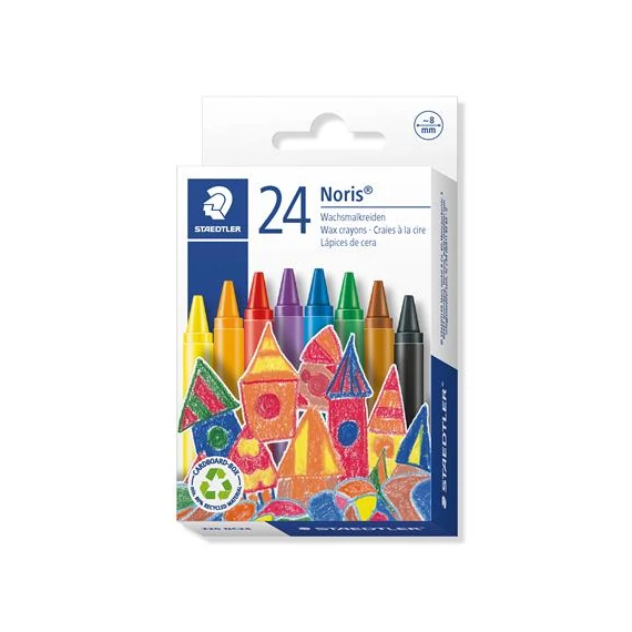 Zsírkréta, STAEDTLER "Noris 220", 24 különböző szín