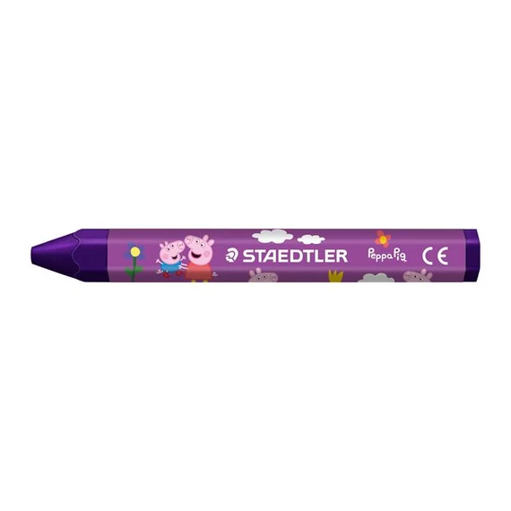Zsírkréta, hatszögletű, jumbo, STAEDTLER „Noris® junior 224”, Peppa malac, 12 szín