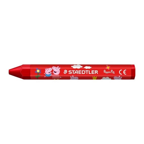 Zsírkréta, hatszögletű, jumbo, STAEDTLER „Noris® junior 224”, Peppa malac, 6 szín