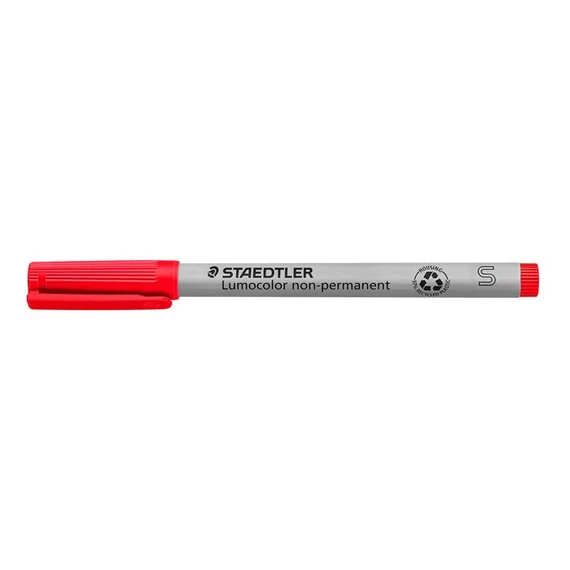 Alkoholmentes marker, OHP, 0,4 mm, STAEDTLER "Lumocolor 311 S", piros