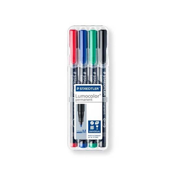 Alkoholos marker készlet, OHP, 1 mm, STAEDTLER 