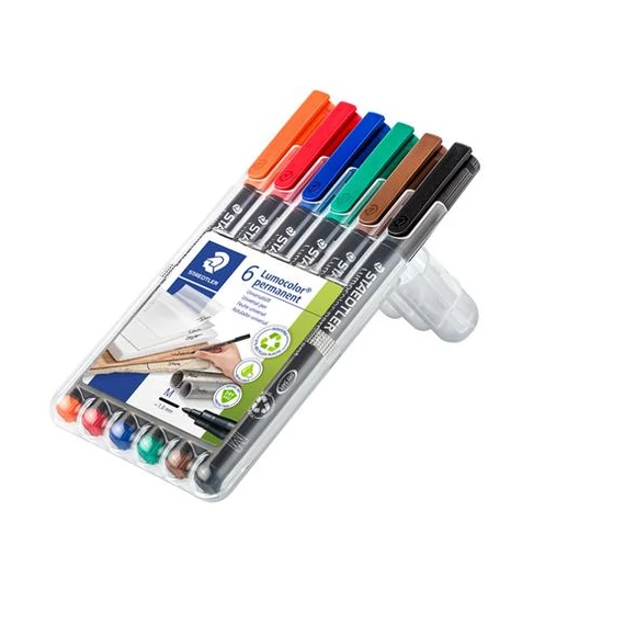 Alkoholos marker készlet, OHP, 1 mm, STAEDTLER 