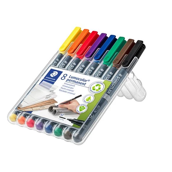 Alkoholos marker készlet, OHP, 1 mm, STAEDTLER 
