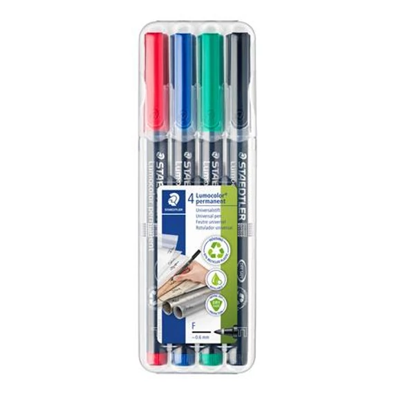 Alkoholos marker készlet, OHP, 0,6 mm, STAEDTLER 
