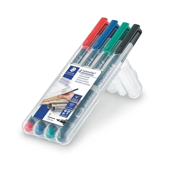 Alkoholos marker készlet, OHP, 0,6 mm, STAEDTLER 