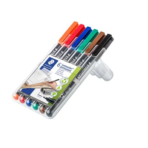 Alkoholos marker készlet, OHP, 0,6 mm, STAEDTLER 