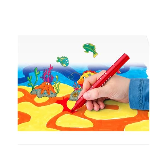 Filctoll készlet, 3 mm, háromszögletű, kimosható, STAEDTLER 