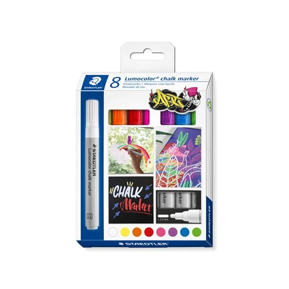 Krétamarker készlet, 2,4 mm, kúpos, STAEDTLER 