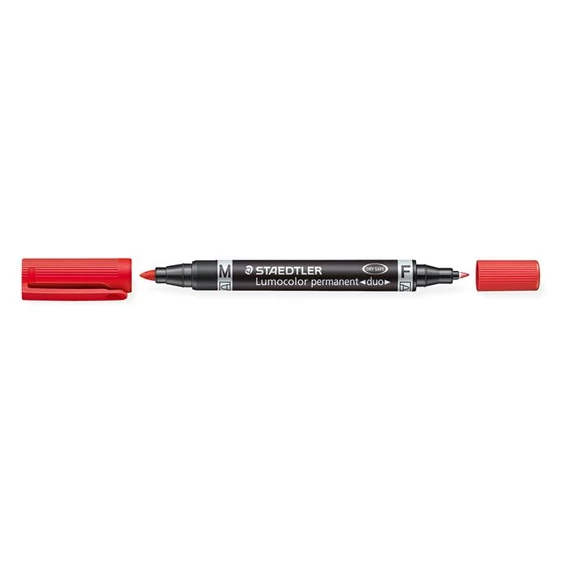 Alkoholos marker, F/M, 0,6/1,5 mm, kúpos, kétvégű, STAEDTLER 