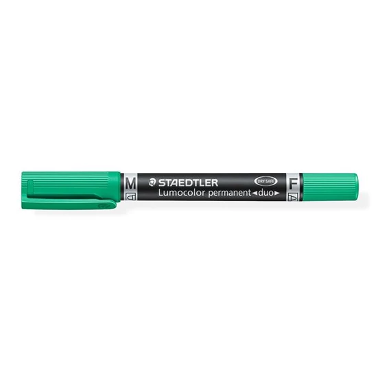 Alkoholos marker, F/M, 0,6/1,5 mm, kúpos, kétvégű, STAEDTLER 