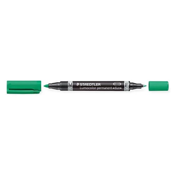 Alkoholos marker, F/M, 0,6/1,5 mm, kúpos, kétvégű, STAEDTLER 