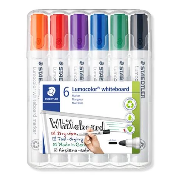 Táblamarker készlet, 2 mm, kúpos, STAEDTLER 