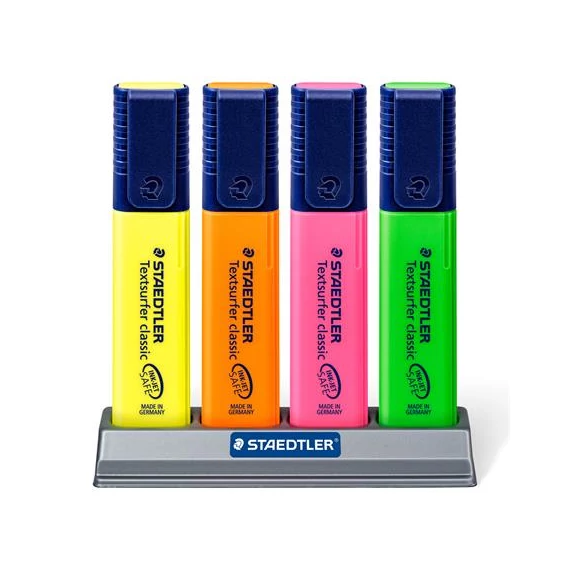 Szövegkiemelő készlet, 1-5 mm, asztali, STAEDTLER 