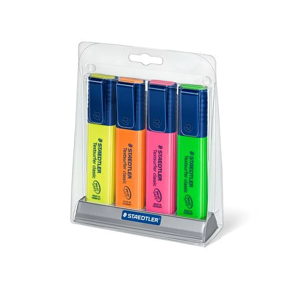 Szövegkiemelő készlet, 1-5 mm, asztali, STAEDTLER 