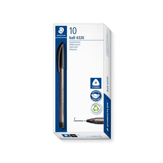 Golyóstoll, 0,3 mm, kupakos, STAEDTLER 